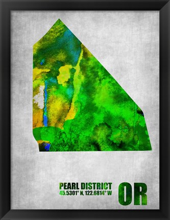 Framed Pearl District Oregon Print