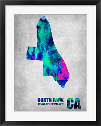 Framed North Park California Print