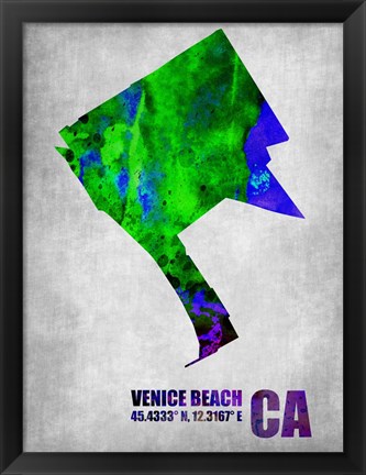 Framed Venice Beach California Print