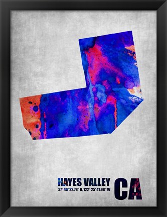 Framed Hayes Valley California Print