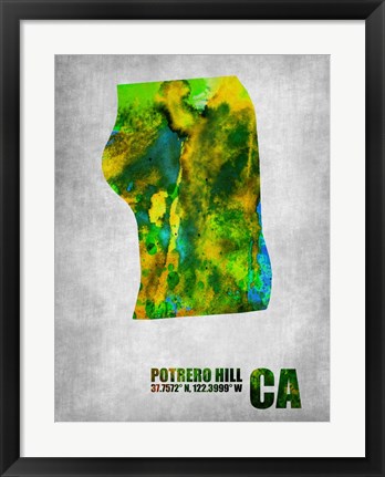 Framed Potrero Hill California Print