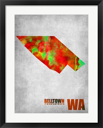 Framed Belltown Washington Print