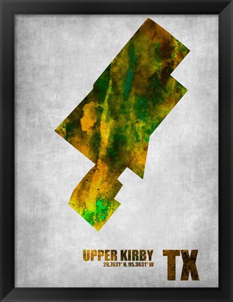 Framed Upper Kirby Texas Print