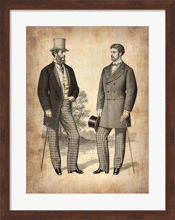 Framed Vintage Victorian Man 1 Print