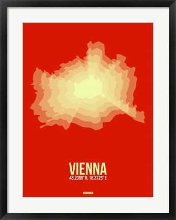 Framed Vienna Radiant Map 1 Print