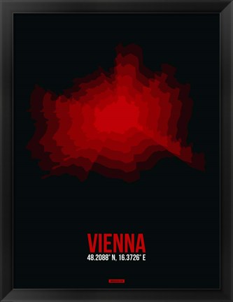 Framed Vienna Radiant Map 3 Print