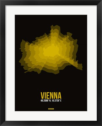 Framed Vienna Radiant Map 4 Print