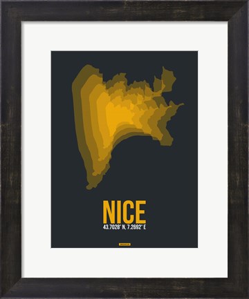 Framed Nice Radiant Map 2 Print