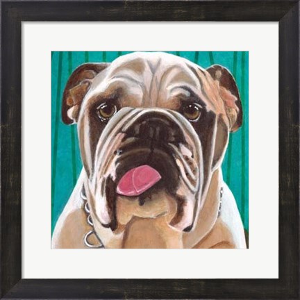 Framed Dlynn&#39;s Dogs - Bosco Print