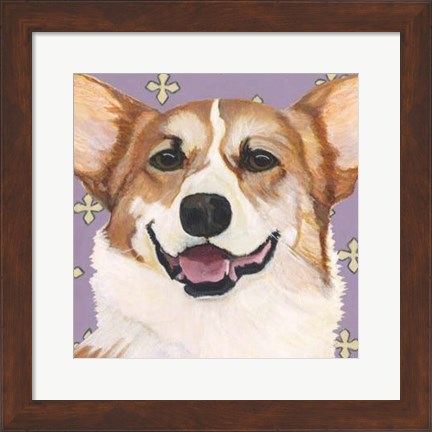 Framed Dlynn&#39;s Dogs - Teddy Print