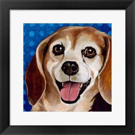 Framed Dlynn&#39;s Dogs - Zach Print