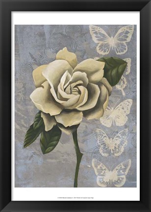 Framed Blissful Gardenia I Print