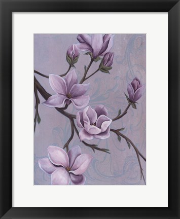 Framed Branches of Magnolia II Print