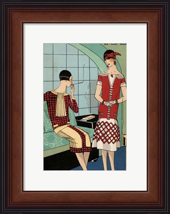 Framed Vintage Couture VIII Print