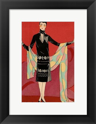 Framed Vintage Couture IX Print