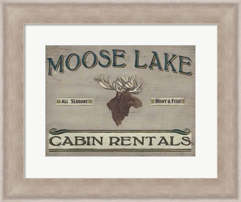 Framed Lodge Sign IV Print