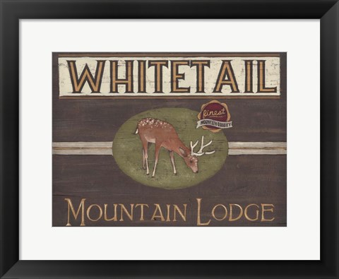 Framed Lodge Sign VI Print