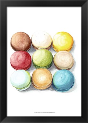 Framed 9 Macarons Print