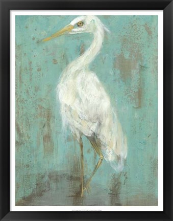 Framed Seaspray Heron II Print