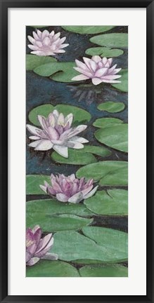 Framed Tranquil Lilies II Print