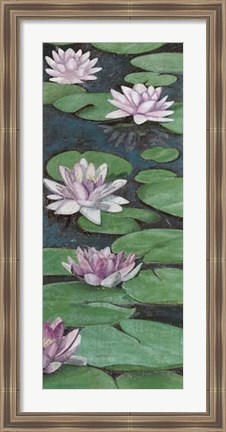 Framed Tranquil Lilies II Print