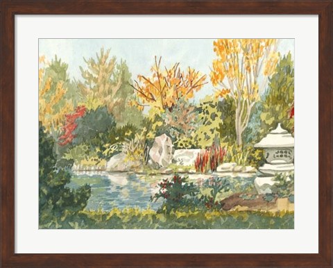 Framed Plein Air Garden IV Print