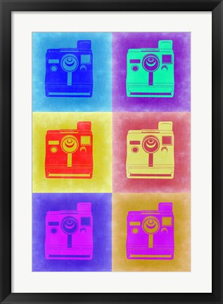 Framed Vintage Polaroid Camera Pop Art 2 Print