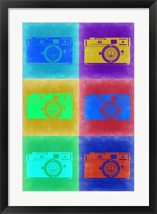 Framed Camera Pop Art 2 Print