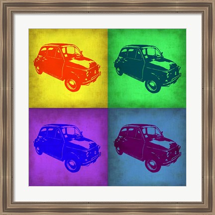 Framed Fiat 500 Pop Art 1 Print