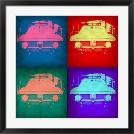 Framed Alfa Romeo Pop Art 1 Print