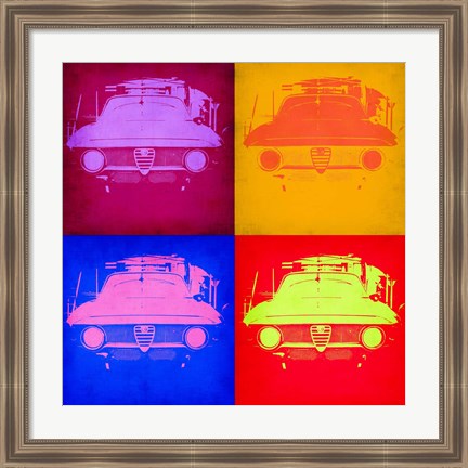 Framed Alfa Romeo Pop Art 2 Print