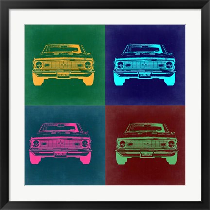 Framed Chevy Camaro Pop Art 2 Print