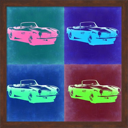 Framed BMW 507 Pop Art 2 Print