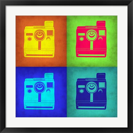 Framed Vintage Polaroid Camera Pop Art 1 Print