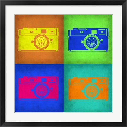 Framed Camera Pop Art 1 Print