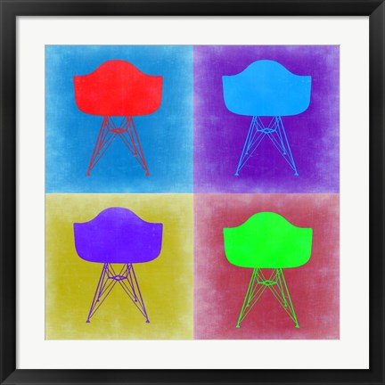 Framed Eames Chair Pop Art 3 Print