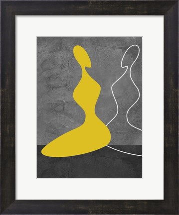 Framed Yellow Girl Print