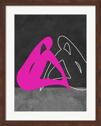 Framed Purple Woman Print