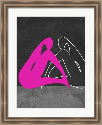Framed Purple Woman Print