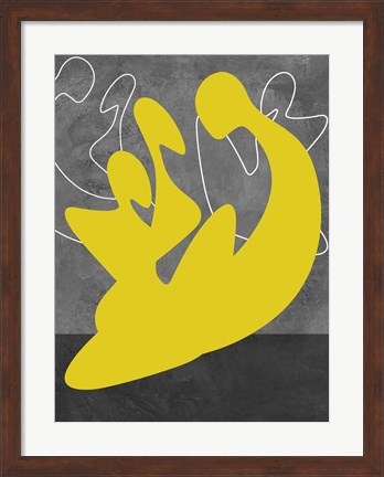 Framed Yellow Lovers Print