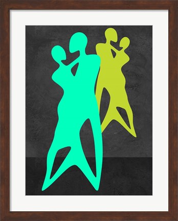 Framed Green Dance Print