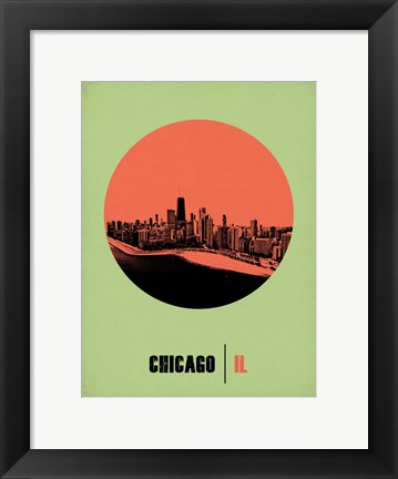 Framed Chicago Circle 2 Print