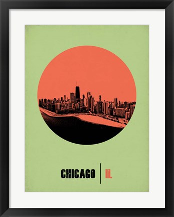 Framed Chicago Circle 2 Print