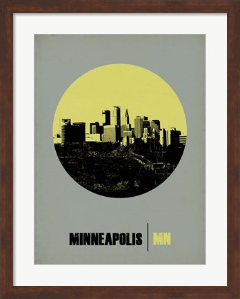 Framed Minneapolis Circle 2 Print