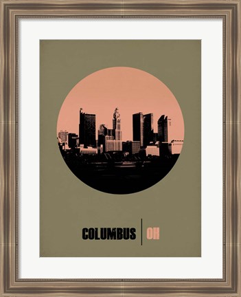 Framed Columbus Circle 1 Print