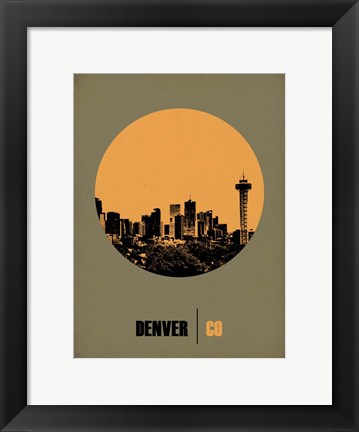 Framed Denver Circle 2 Print