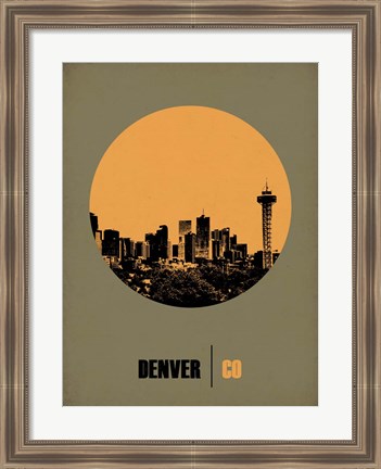 Framed Denver Circle 2 Print