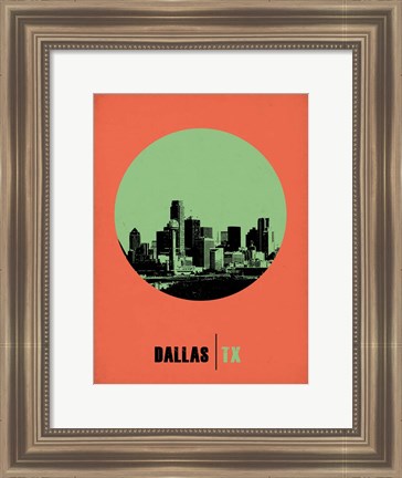 Framed Dallas Circle 2 Print