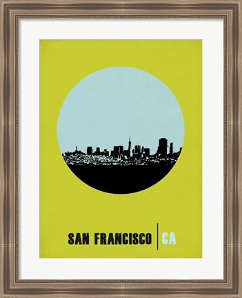 Framed San Francisco Circle 2 Print