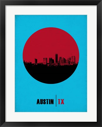 Framed Austin Circle 1 Print